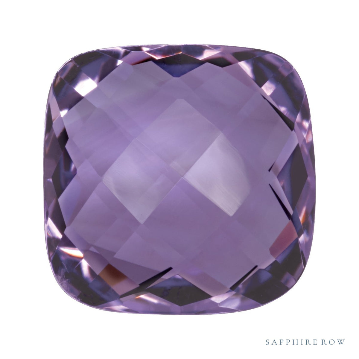 10 mm natural purple amethyst, cushion cut | Sapphire Row · cut7