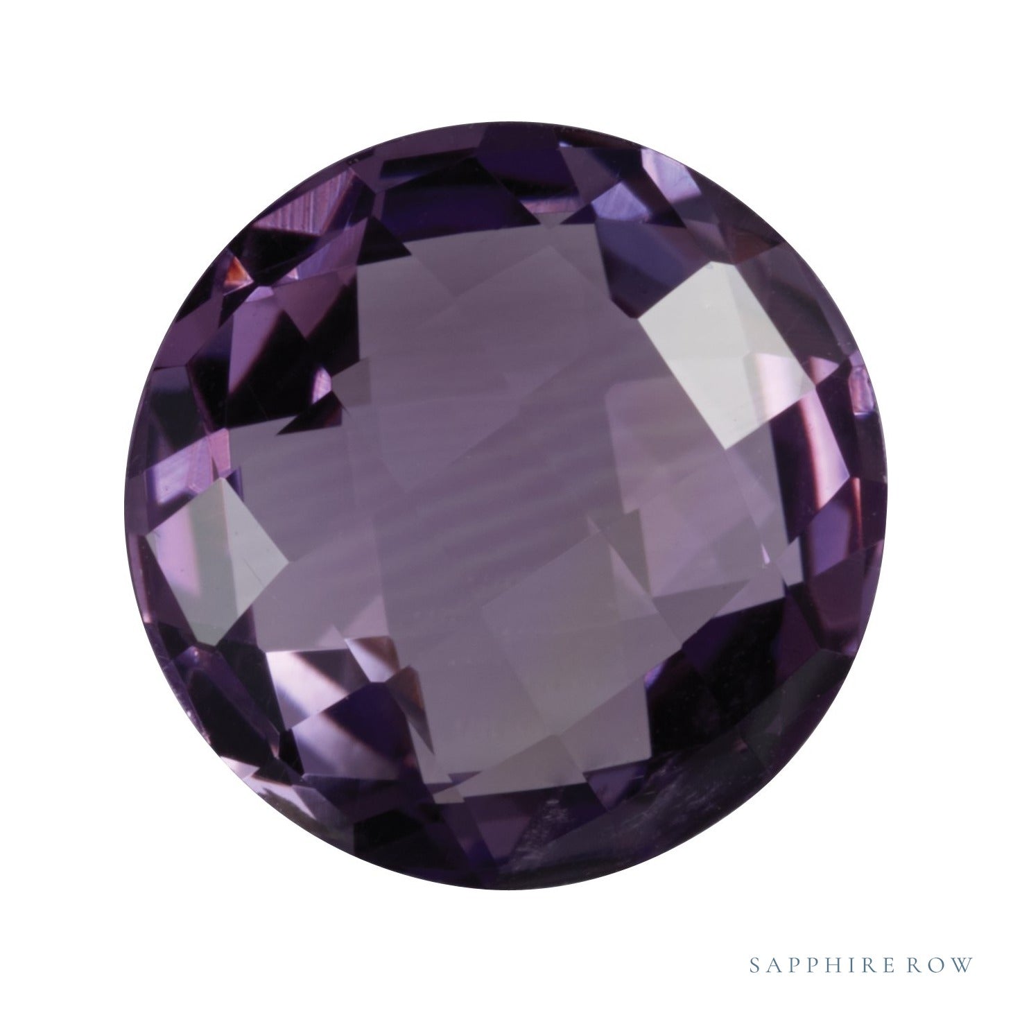 10 mm natural purple amethyst, round cut | Sapphire Row · cut7