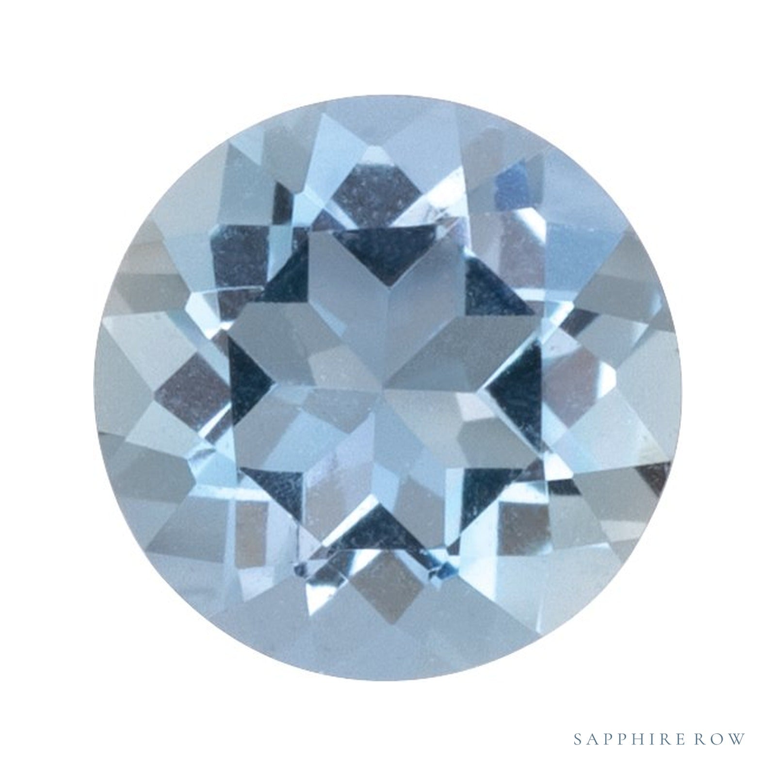 4 mm natural aqua aquamarine, round cut | Sapphire Row · cut4