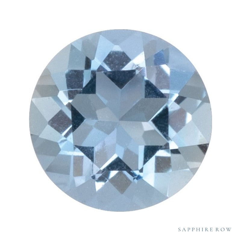 4 mm natural aqua aquamarine, round cut | Sapphire Row · cut4 · cut5