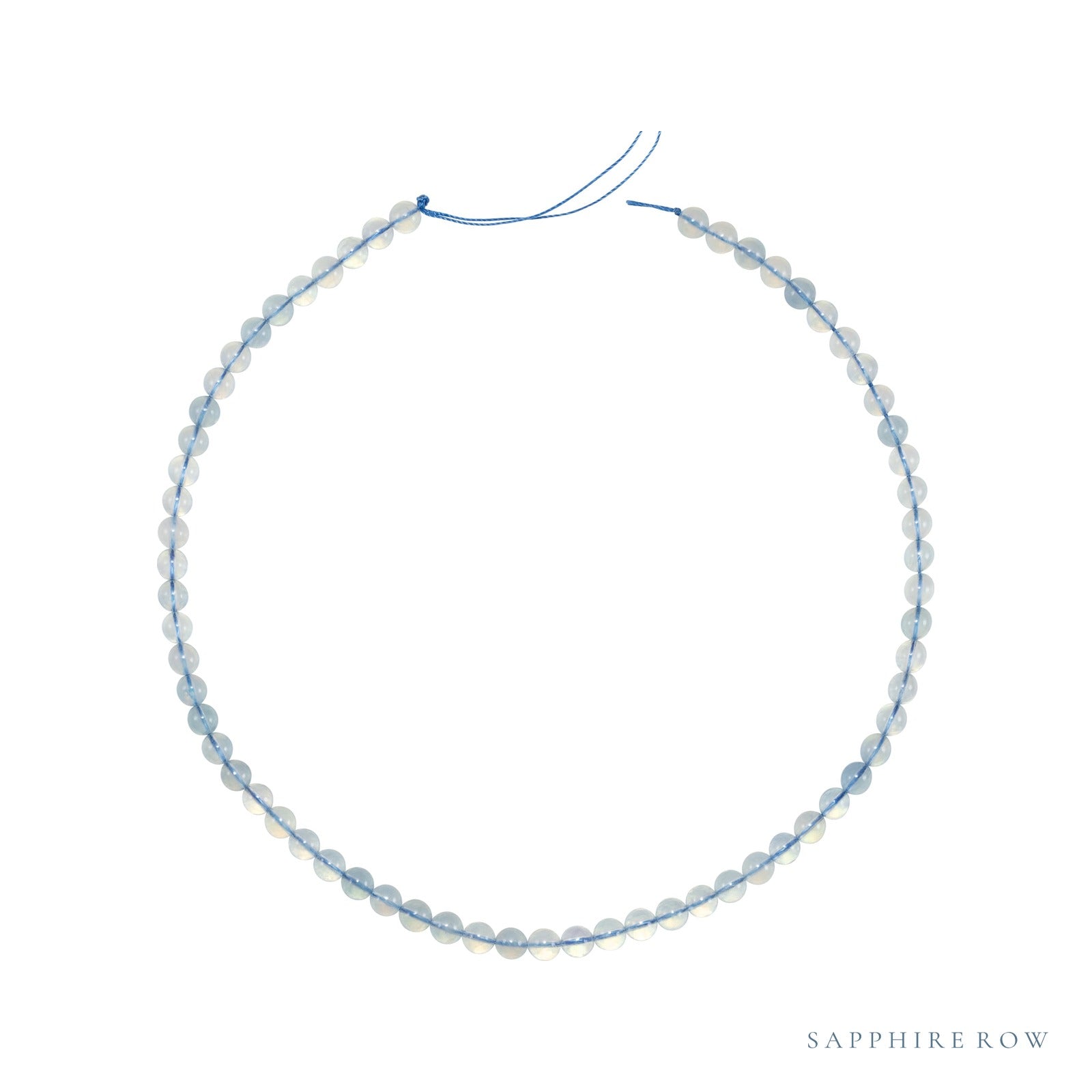 6 mm natural aqua aquamarine, round cut | Sapphire Row · cut7