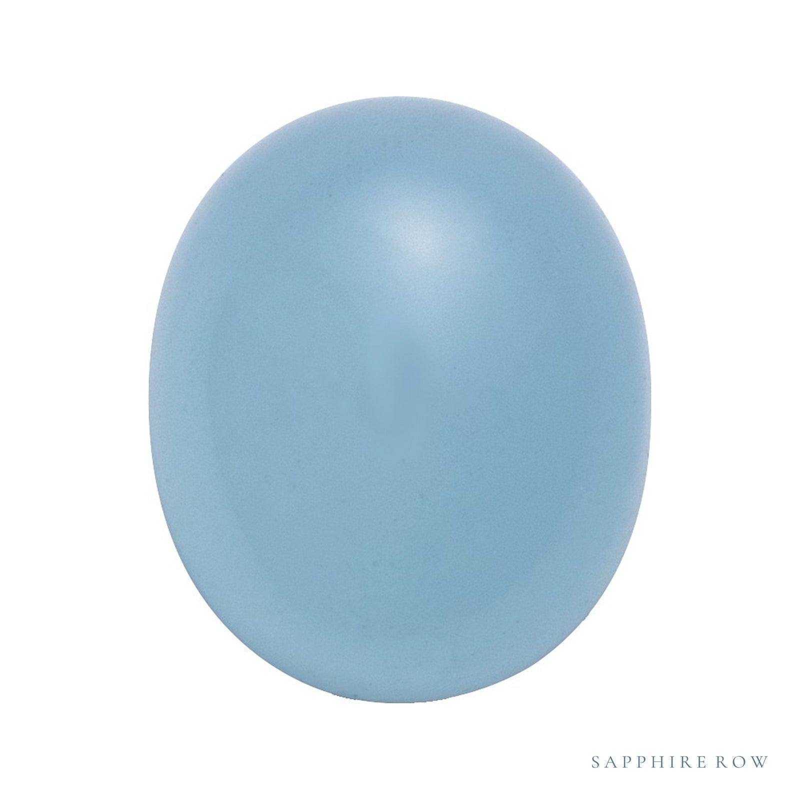 10x8 mm Oval Natural Milky Blue Aquamarine – Cabochon Cut – Standard Quality — Sapphire Row · cut4