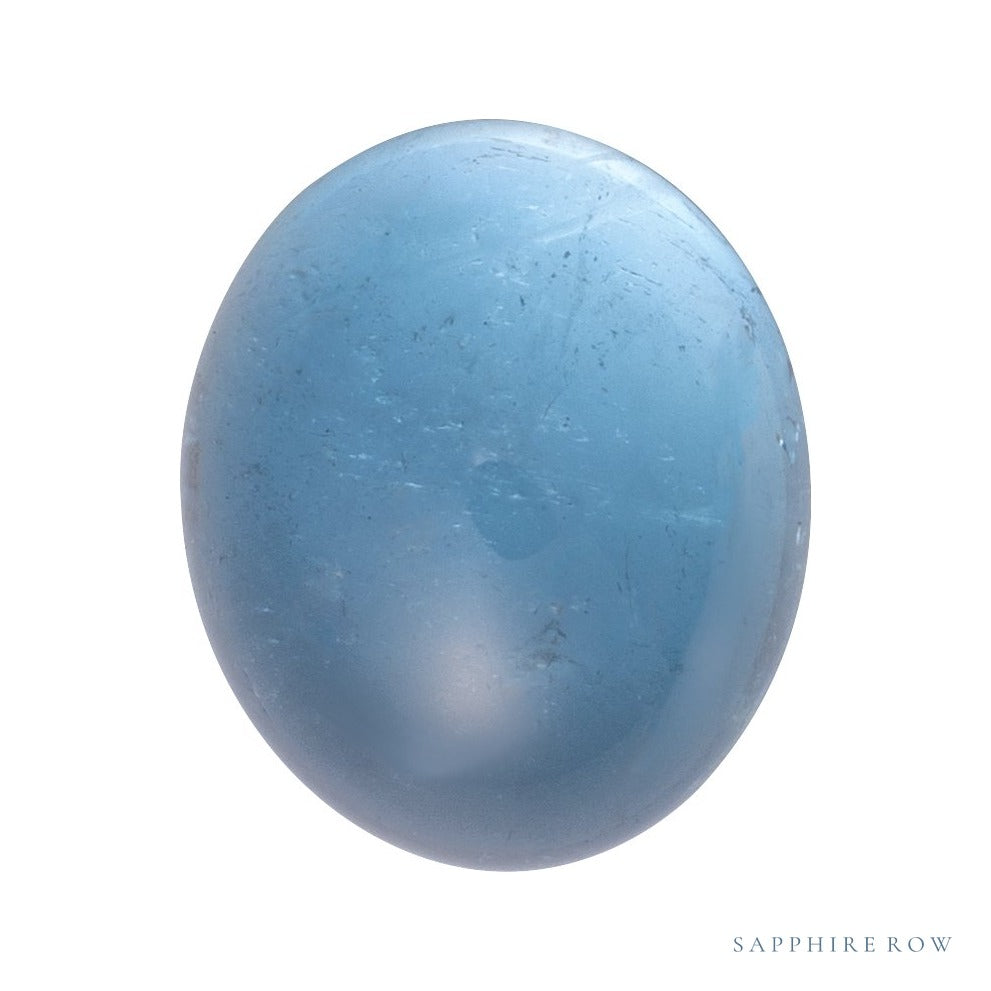 12x10 mm natural blue aquamarine, oval cut | Sapphire Row · cut7