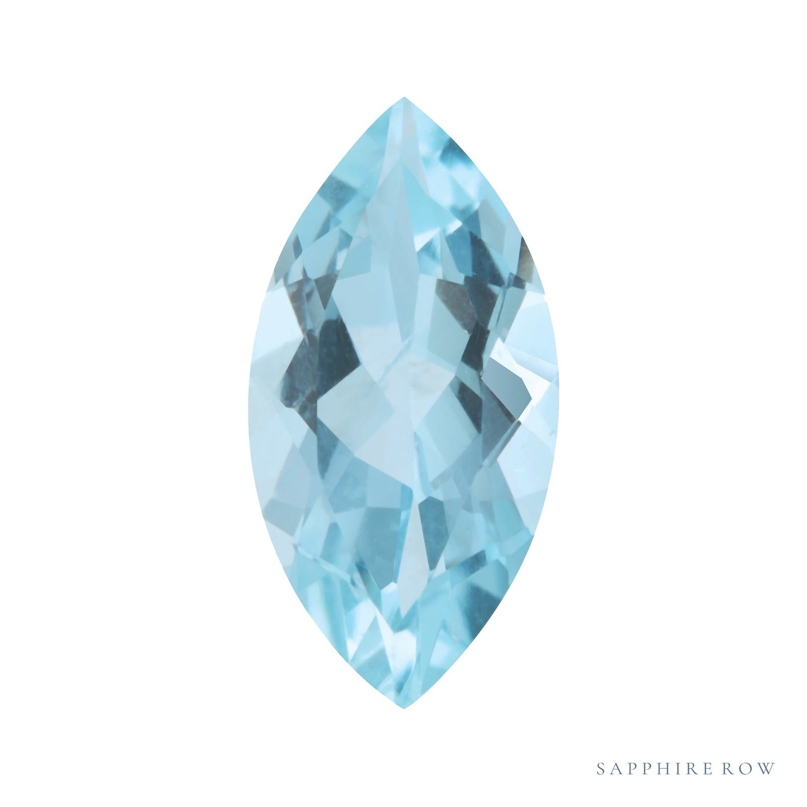 10x5 mm natural aqua aquamarine, marquise cut | Sapphire Row · cut4