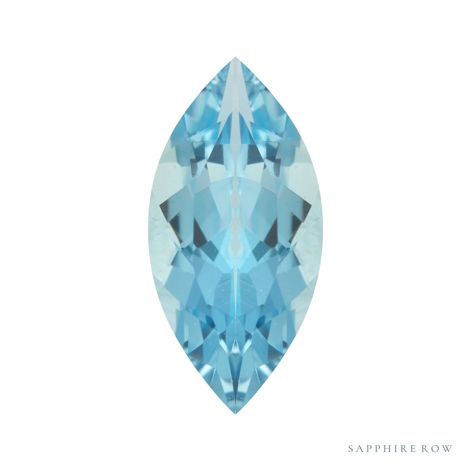 6x3 mm natural aqua aquamarine, marquise cut | Sapphire Row · cut7