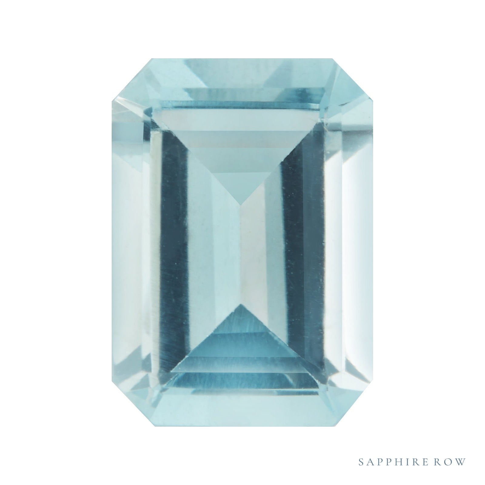 9x7 mm natural aqua aquamarine, emerald cut | Sapphire Row · cut4 · cut5