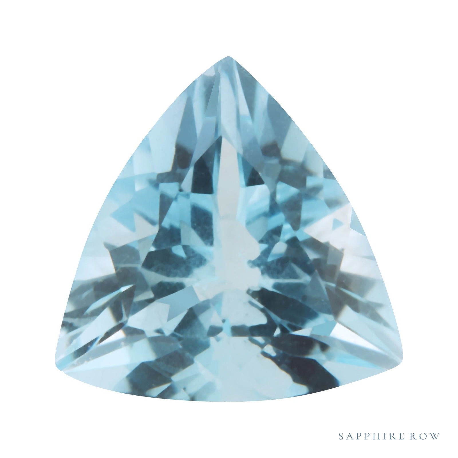 6.5 mm natural aqua aquamarine, trillion cut | Sapphire Row · cut7