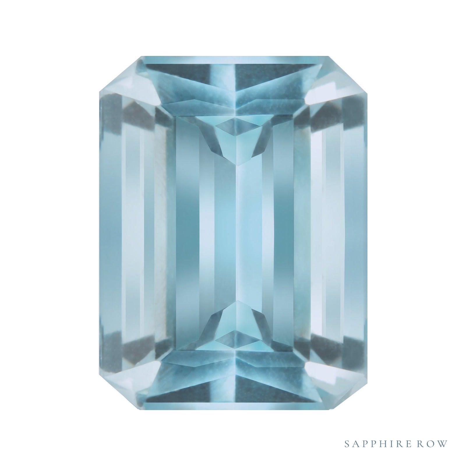 7x5 mm Emerald Natural Aqua Aquamarine – Step-Cut – AA Quality — Sapphire Row · cut4