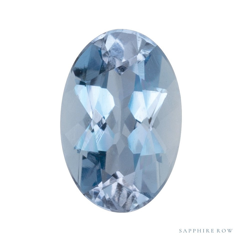 9x7 mm natural aqua aquamarine, oval cut | Sapphire Row · cut4 · cut5