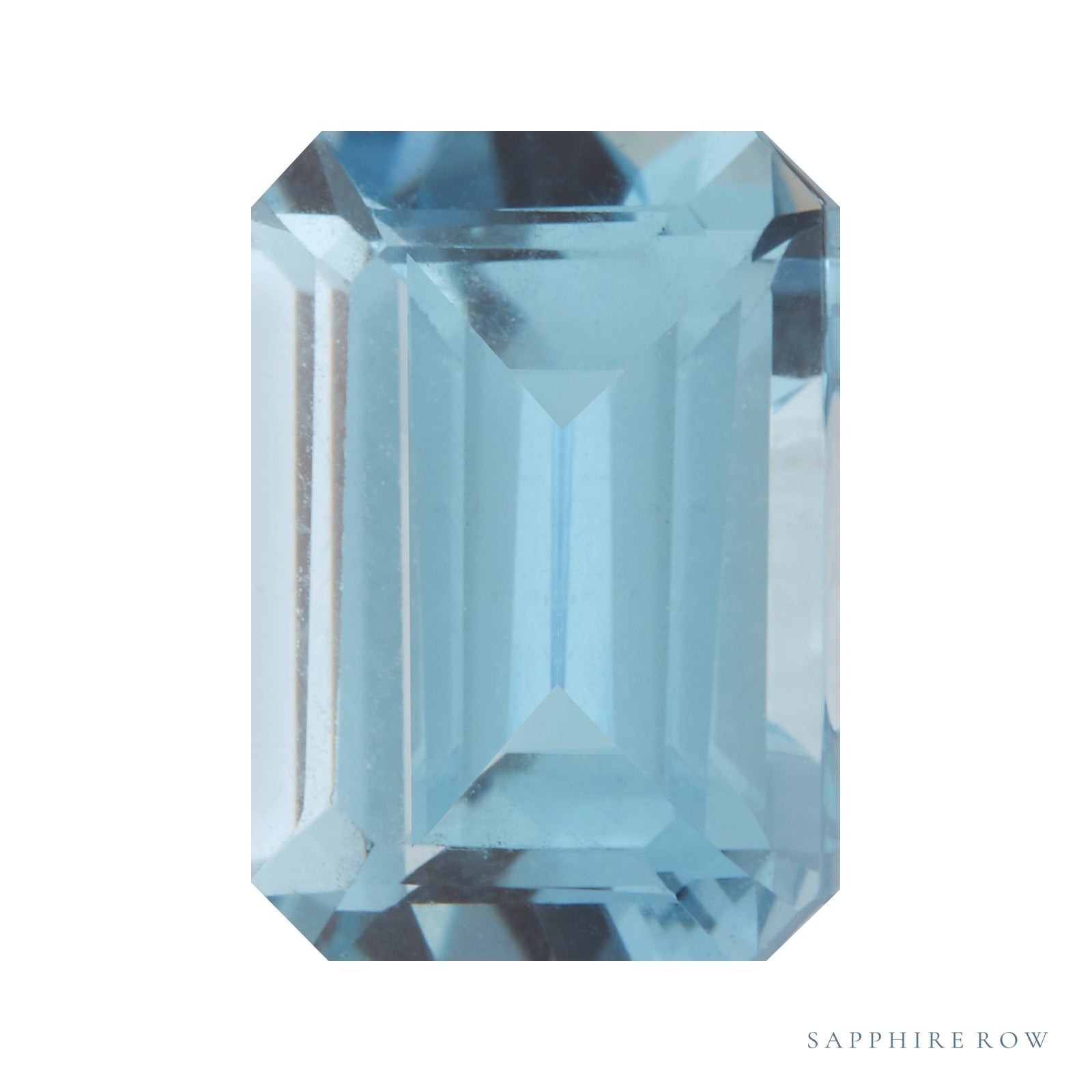 5x3 mm natural aqua aquamarine, emerald cut | Sapphire Row · cut4 · cut5