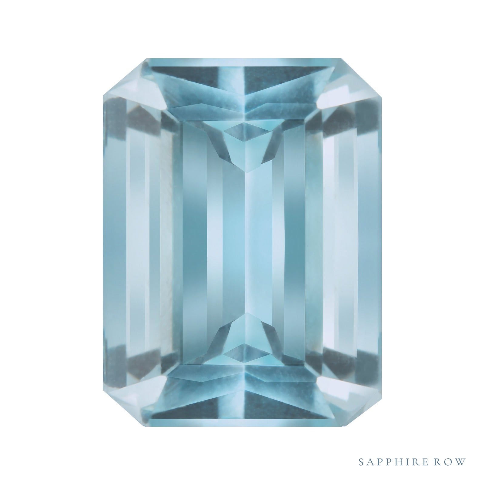 5x3 mm natural aqua aquamarine, emerald cut | Sapphire Row · cut4 · cut5