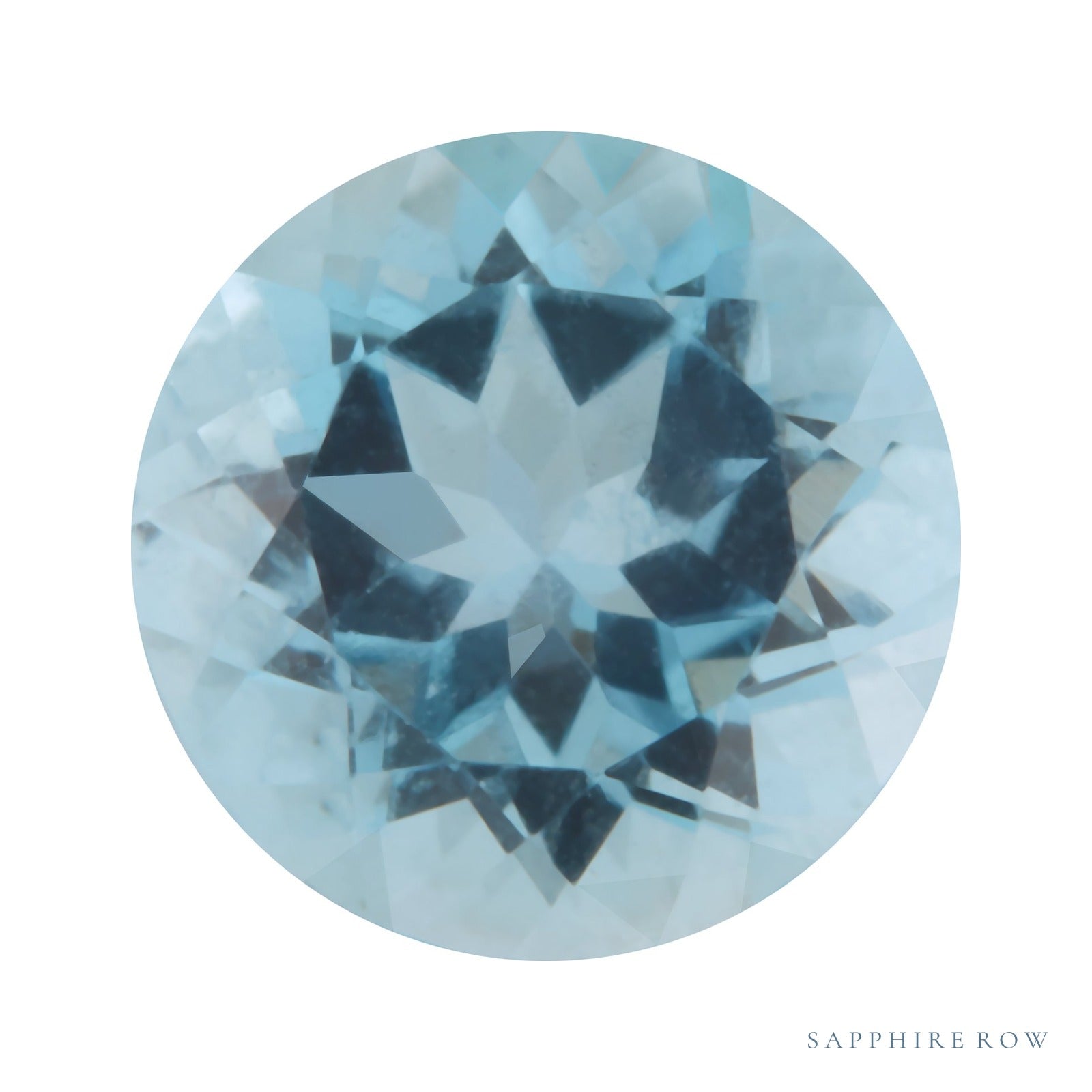 5.5 mm natural aqua aquamarine, round cut | Sapphire Row · cut4 · cut5