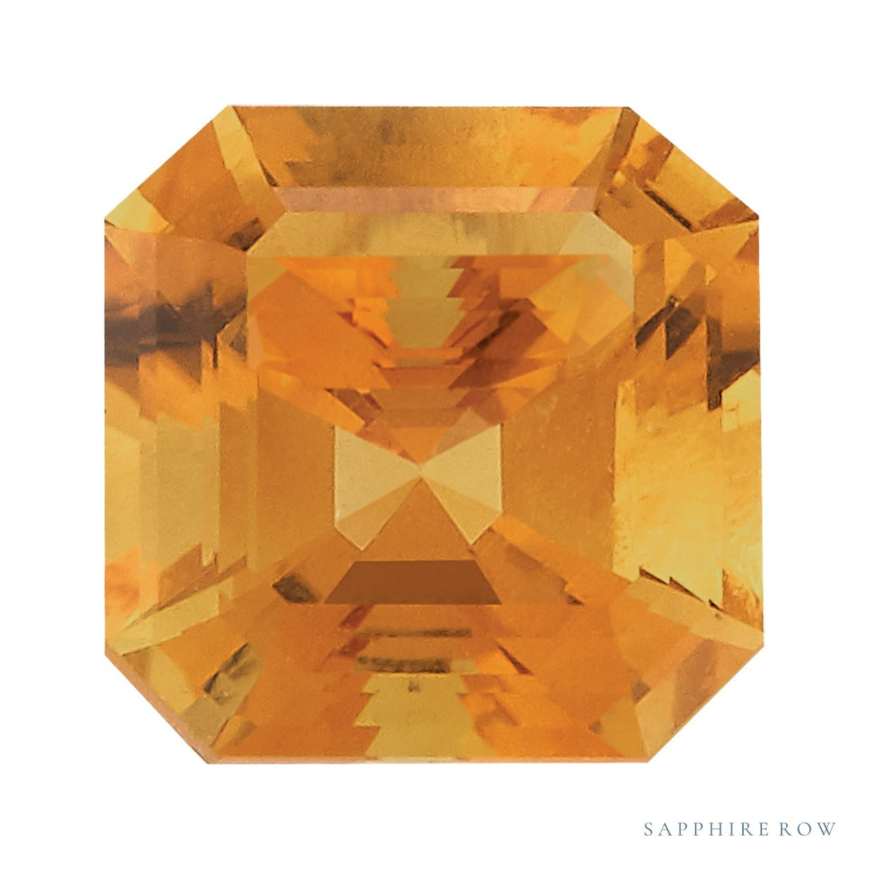 5 mm natural orange citrine, asscher cut | Sapphire Row · cut4 · cut5