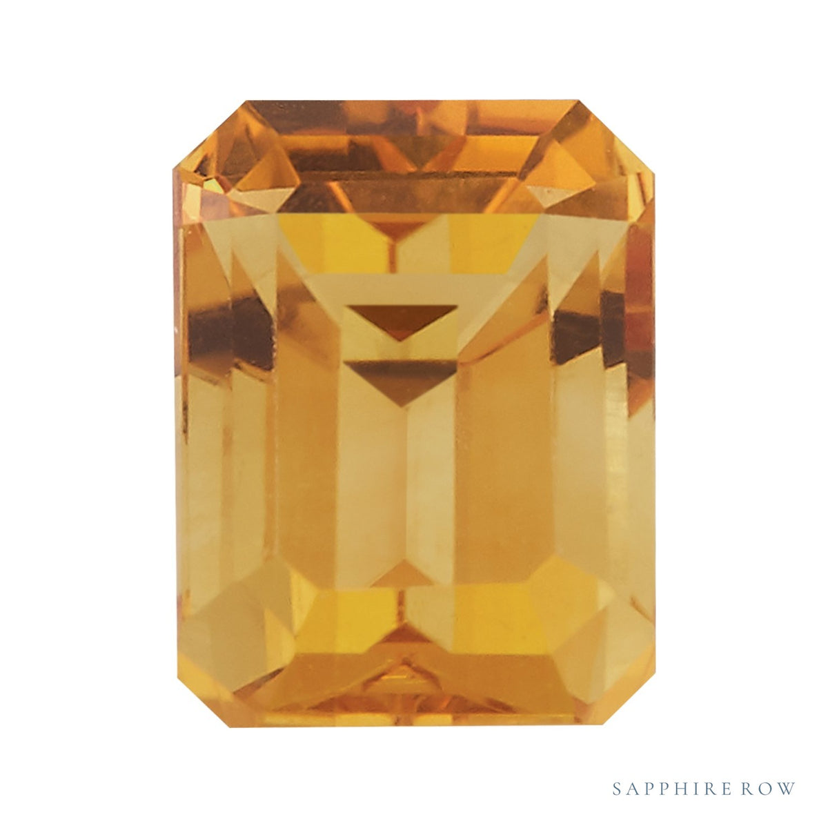 12x10 mm natural orange citrine, emerald cut | Sapphire Row · cut7
