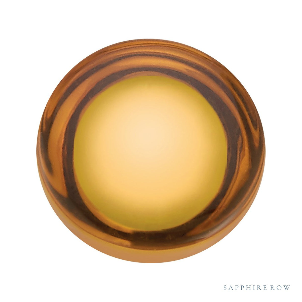 10 mm natural orange citrine, round cut | Sapphire Row · cut7