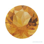 12 mm natural orange citrine, round cut | Sapphire Row · cut7
