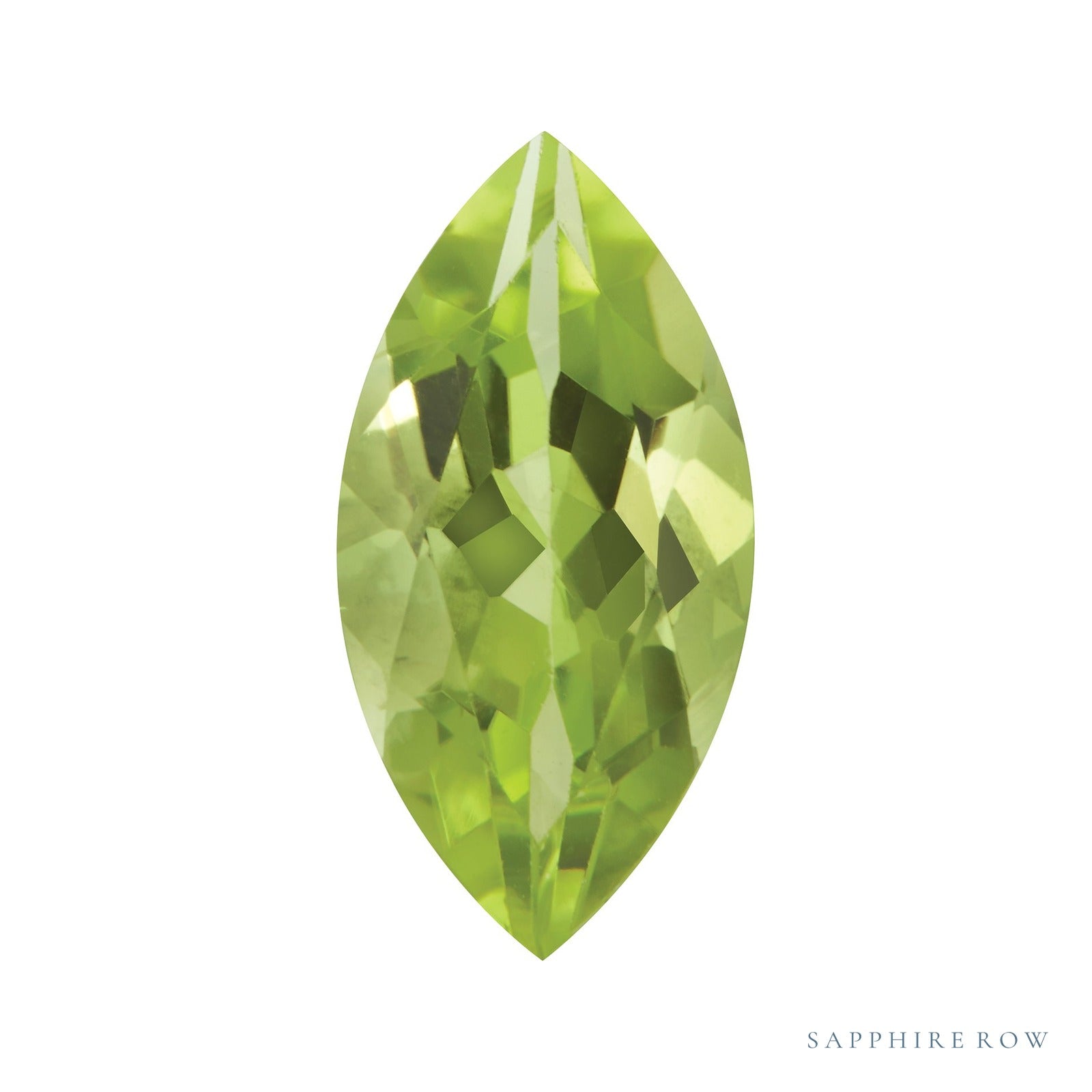 12x6 mm natural green peridot, marquise cut | Sapphire Row · cut7