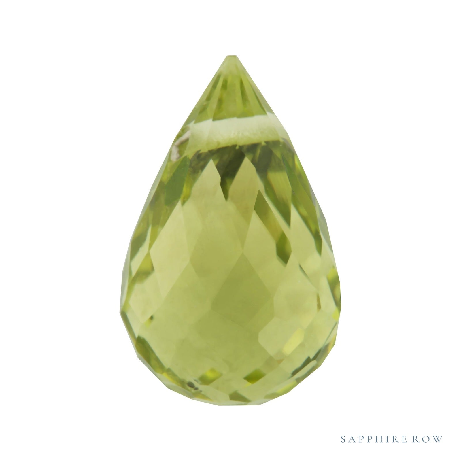 10x5 mm natural green peridot, briolette cut | Sapphire Row · cut7