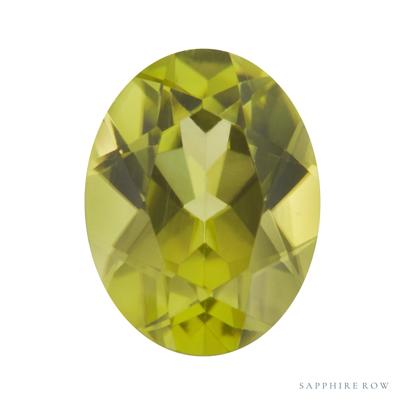 12x10 mm natural green peridot, oval cut | Sapphire Row · cut6