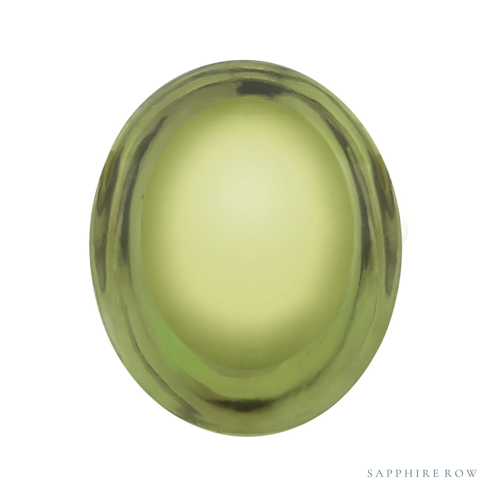 14x10 mm Oval Natural Green Peridot – Cabochon Cut – AA Quality — Sapphire Row · cut4