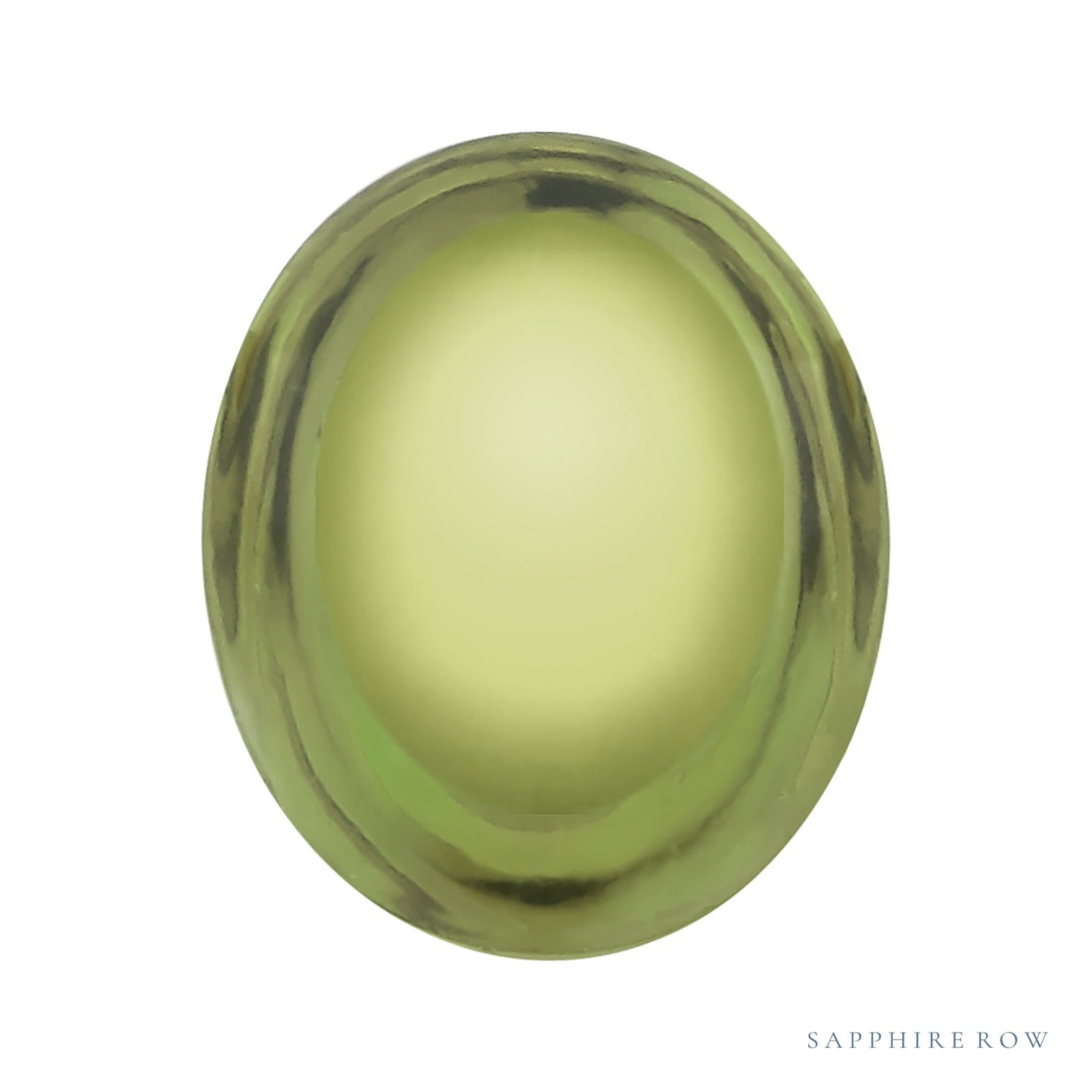 10x8 mm natural green peridot, oval cut | Sapphire Row · cut6