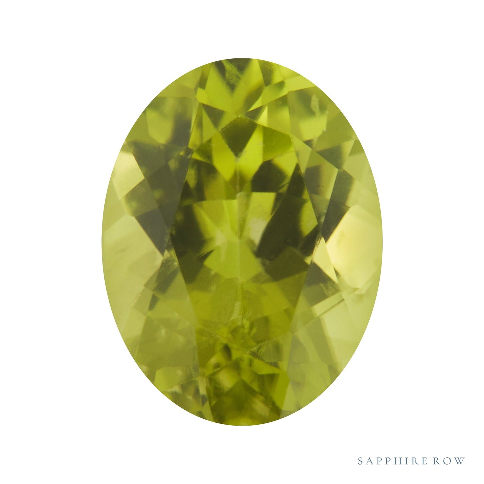 9x7 mm natural arizona green peridot, oval cut | Sapphire Row · cut7