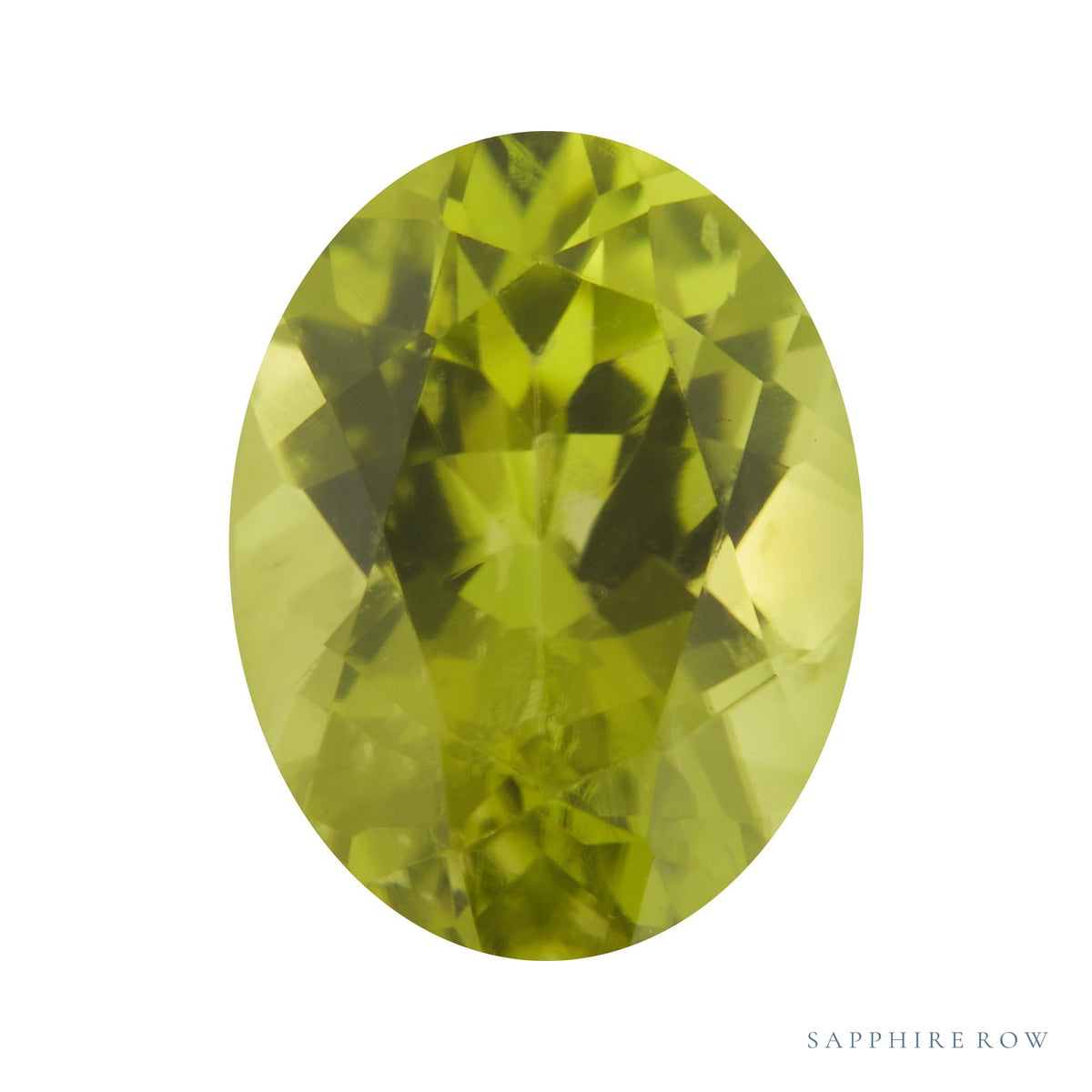 9x7 mm natural arizona green peridot, oval cut | Sapphire Row · cut7