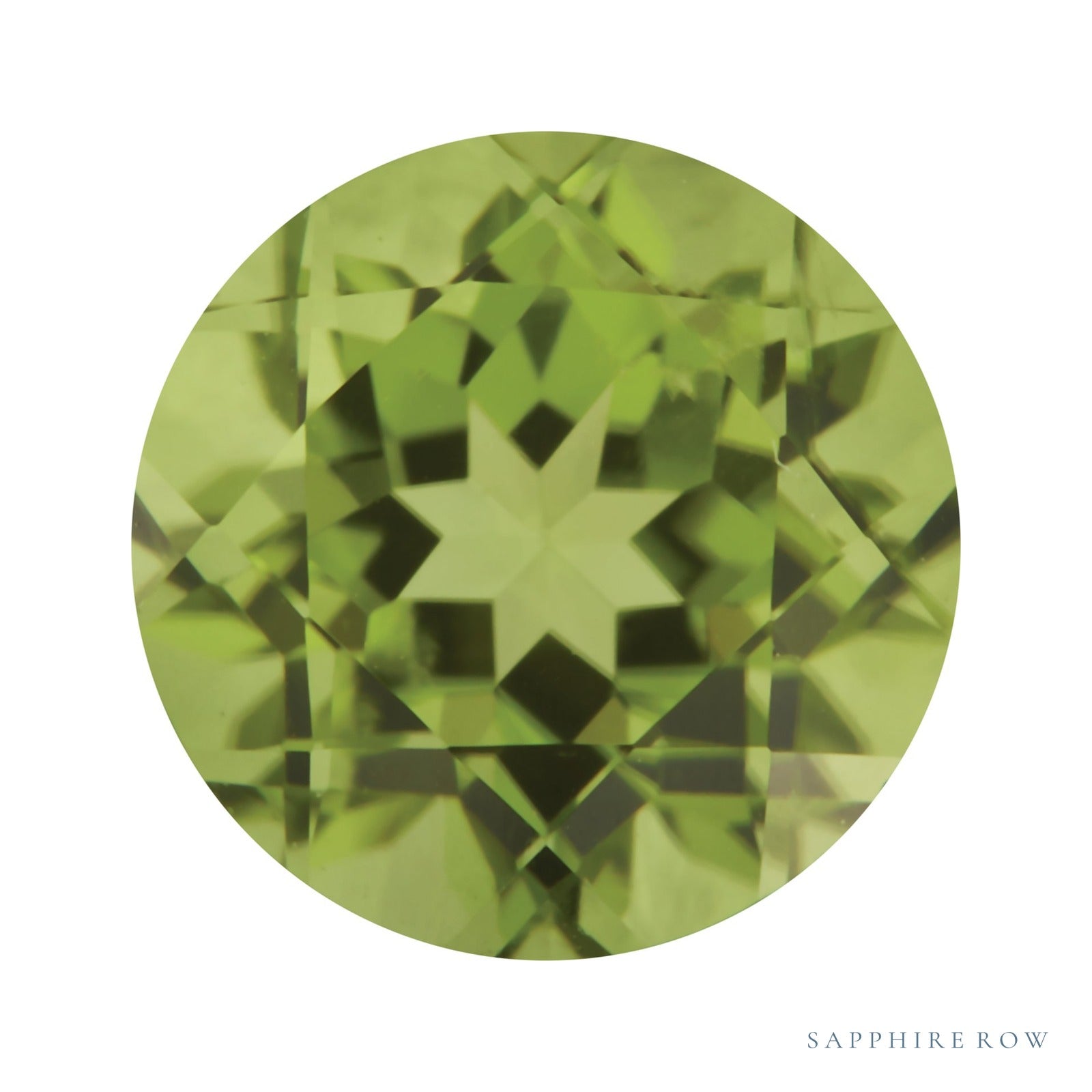 7 mm natural green peridot, round cut | Sapphire Row · cut7