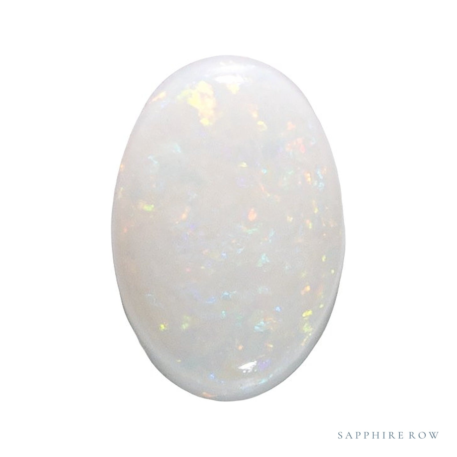 11x9 mm Oval Natural White Opal – Cabochon Cut – A Quality — Sapphire Row · cut4