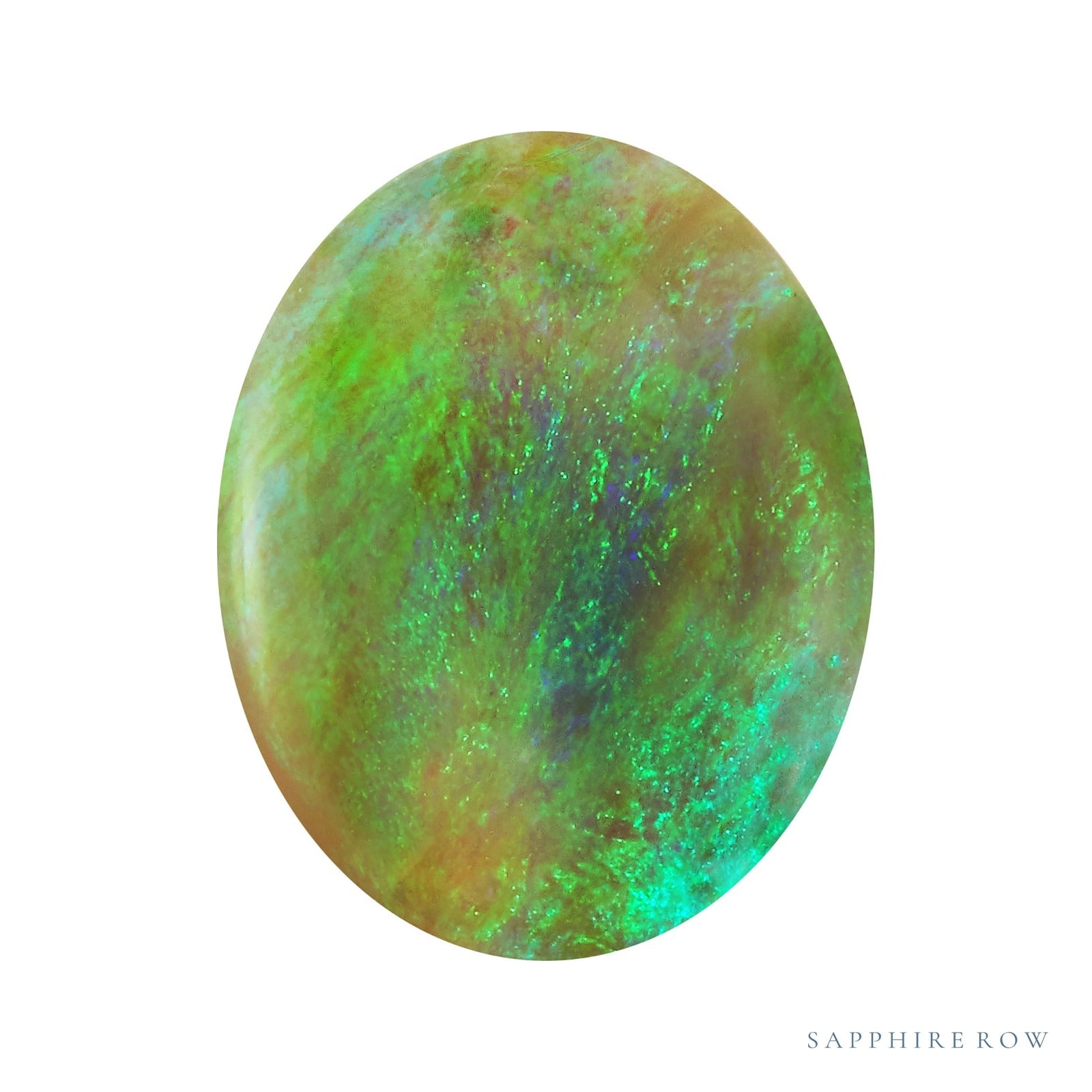 7x5 mm natural black opal, oval cut | Sapphire Row · cut6