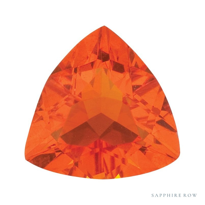 6 mm natural reddish orange opal, trillion cut | Sapphire Row · cut4 · cut5