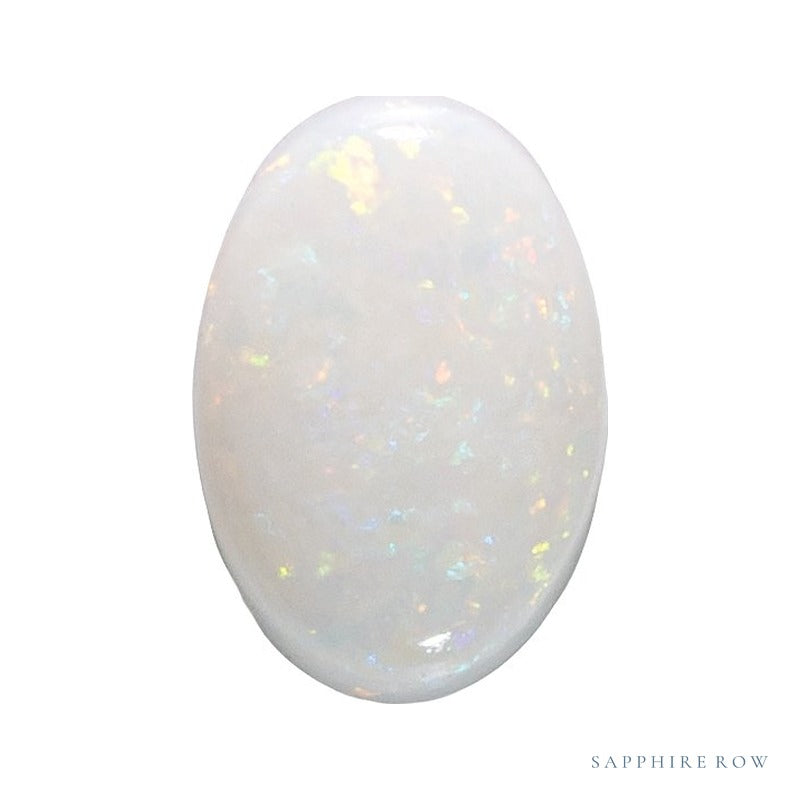 10x8 mm natural white opal, oval cut | Sapphire Row · cut4 · cut5