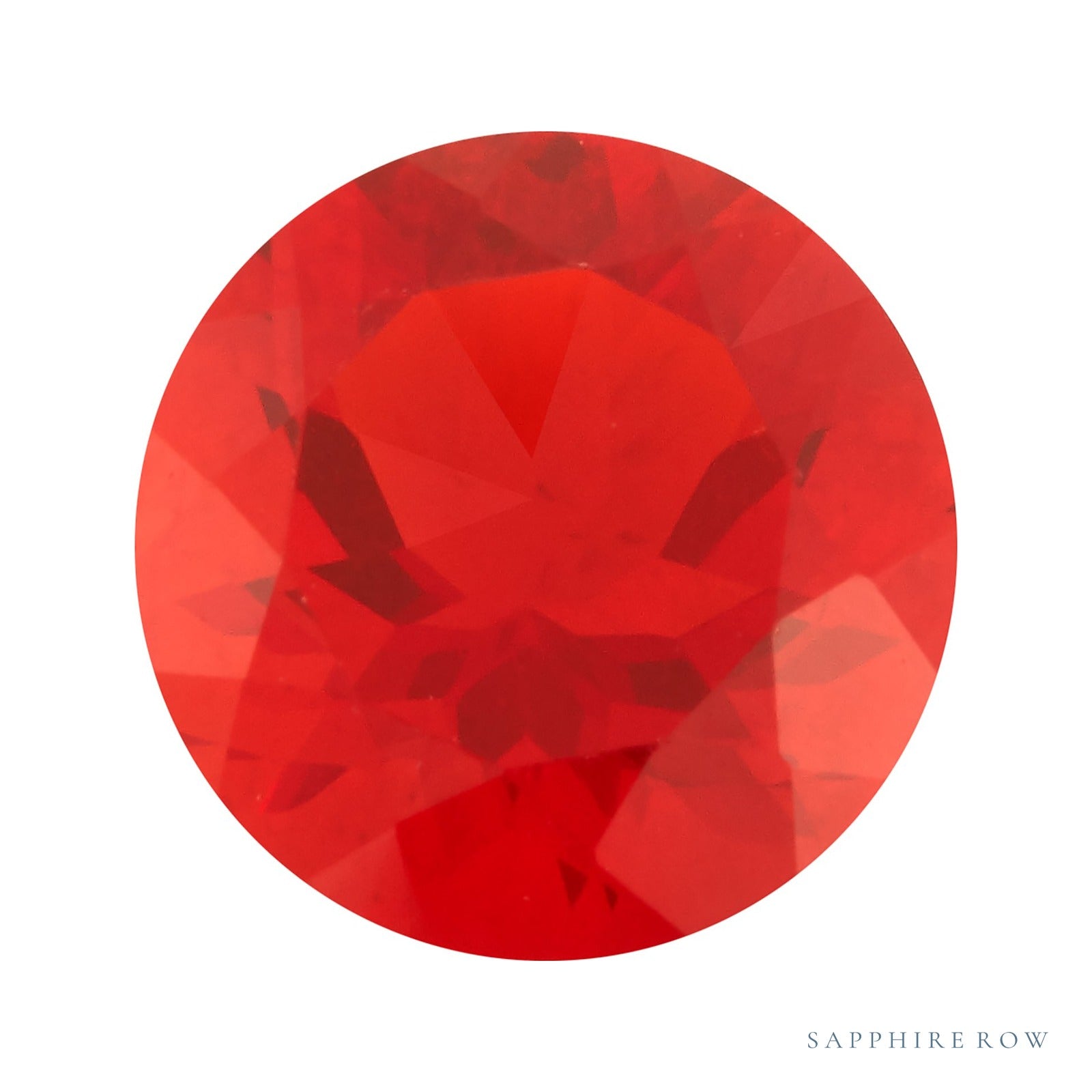 5 mm natural cherry opal, round cut | Sapphire Row · cut7