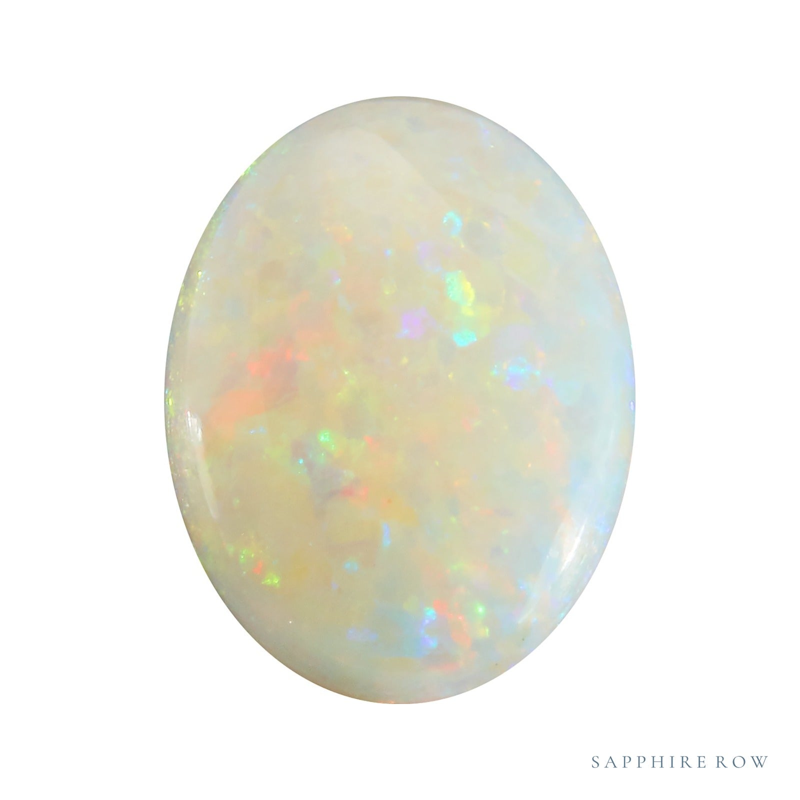 9x7 mm natural white opal, oval cut | Sapphire Row · cut4 · cut5