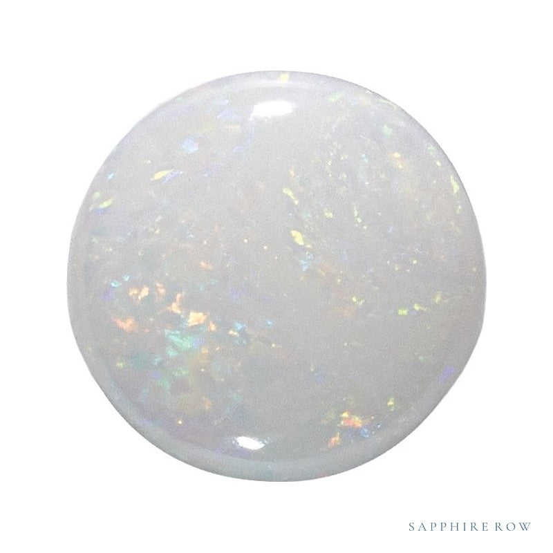 6.5 mm natural white opal, round cut | Sapphire Row · cut4 · cut5