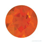 5 mm natural reddish orange opal, round cut | Sapphire Row · cut7