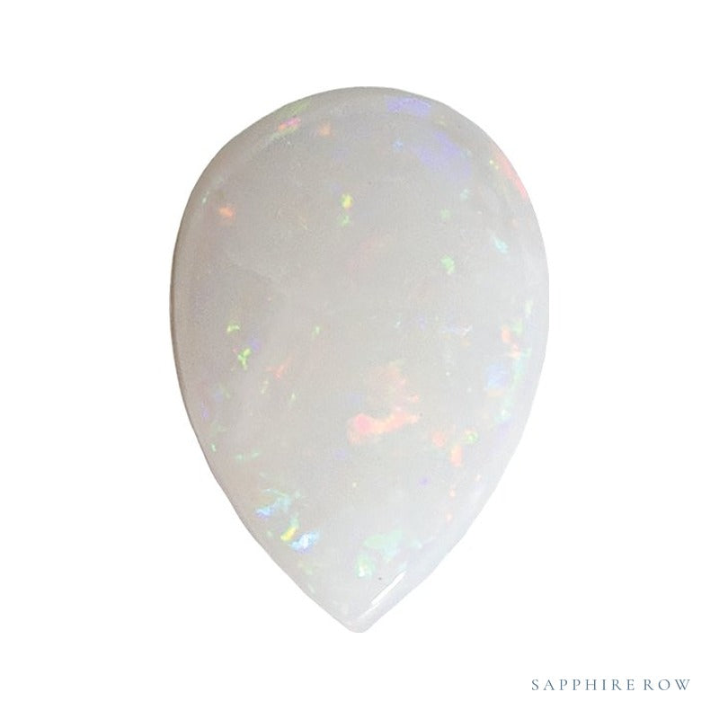 10x7 mm natural white opal, pear cut | Sapphire Row · cut4 · cut5