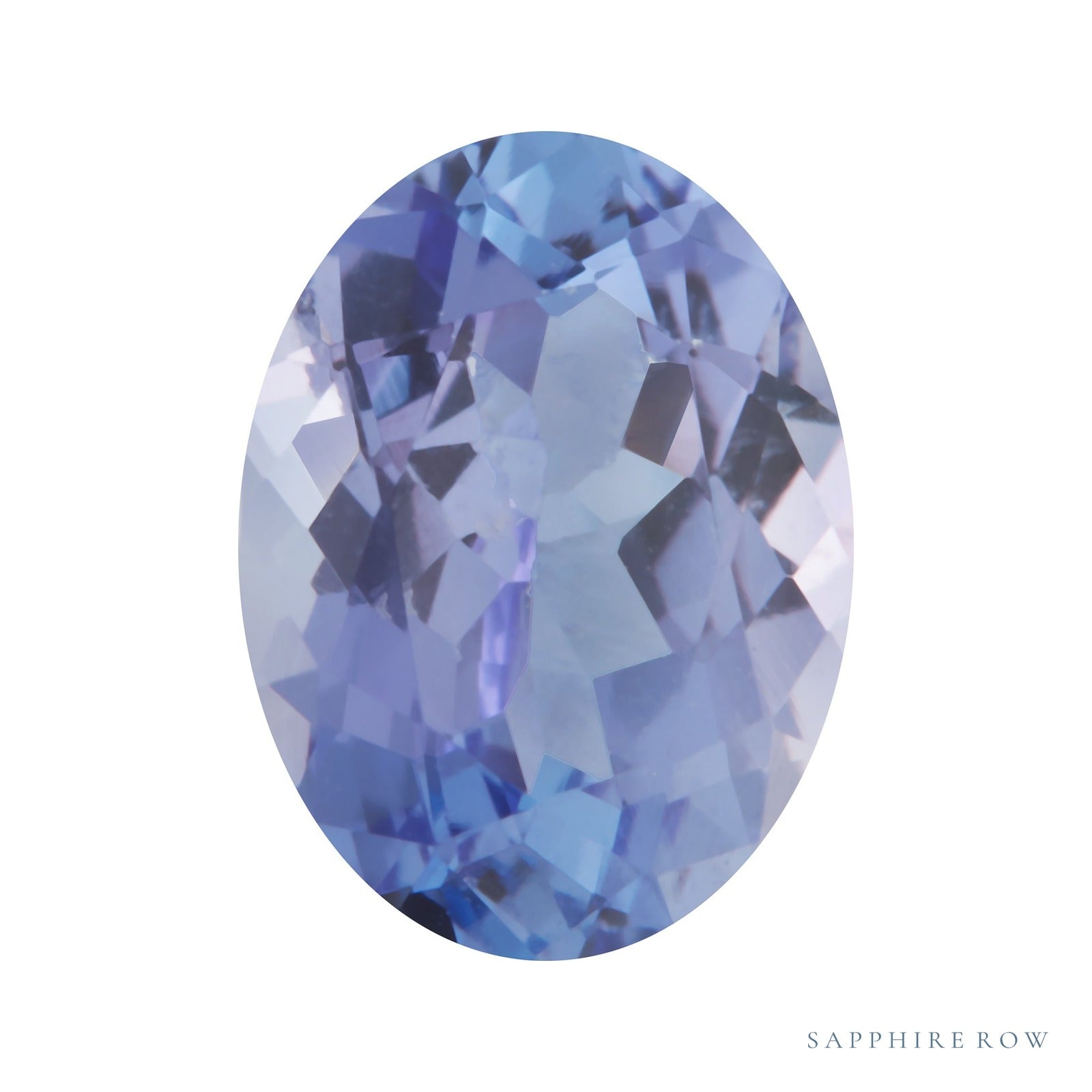 8x6 mm natural purple tanzanite, oval cut | Sapphire Row · cut4 · cut5