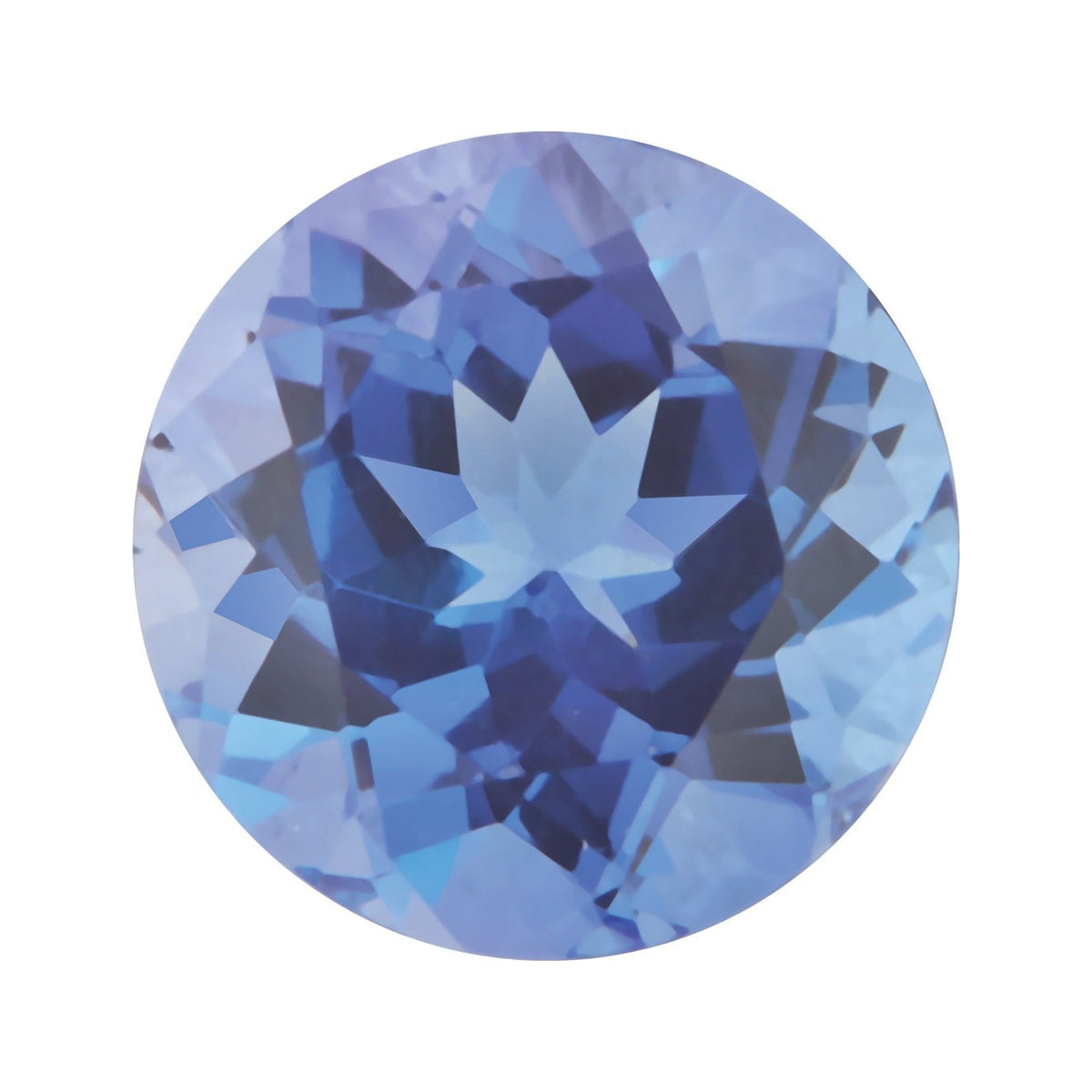 4.5 mm natural violetish blue tanzanite, round cut | Sapphire Row · cut7