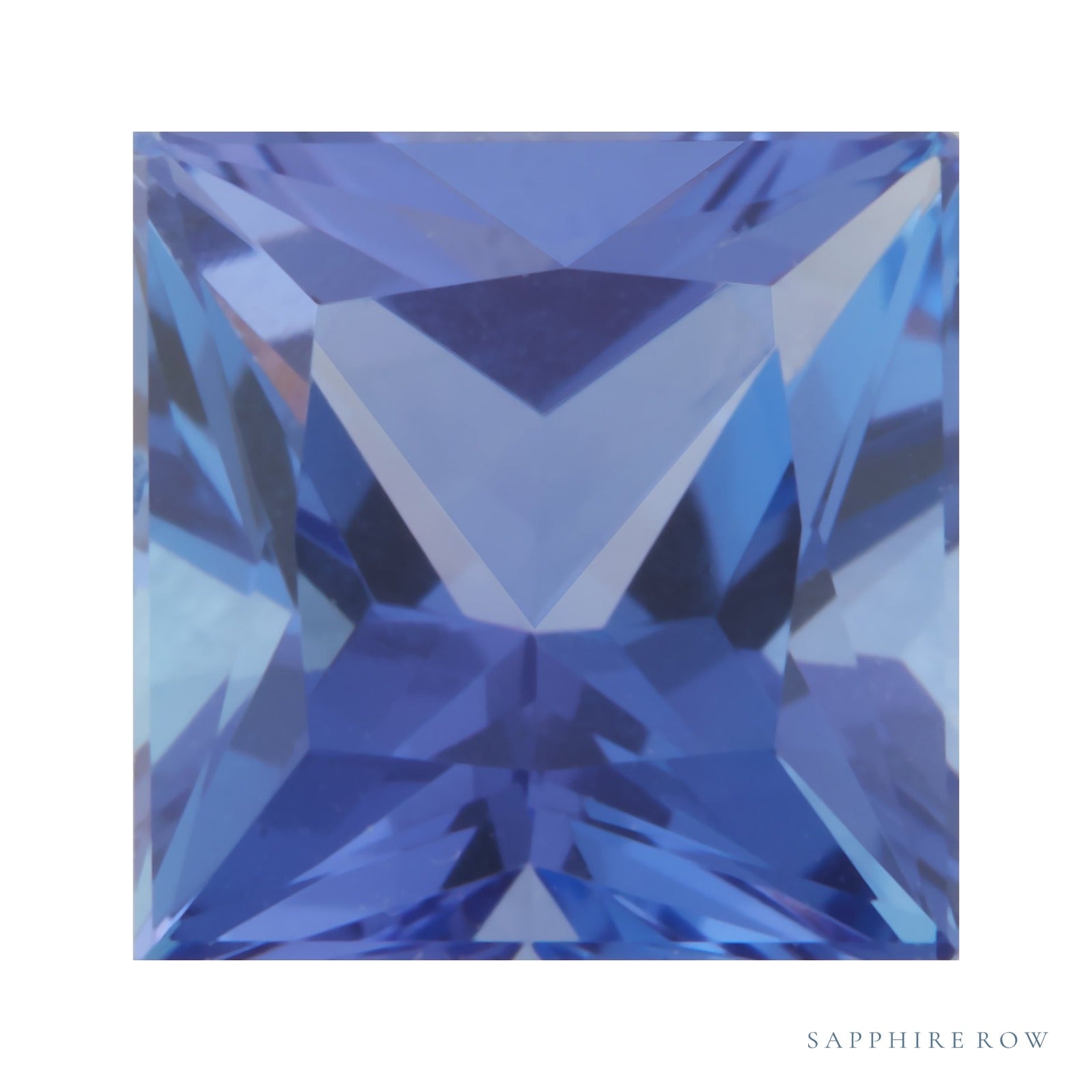 5.5 mm Square Natural Purple Tanzanite – Princess-Cut – AAA Quality — Sapphire Row · cut4