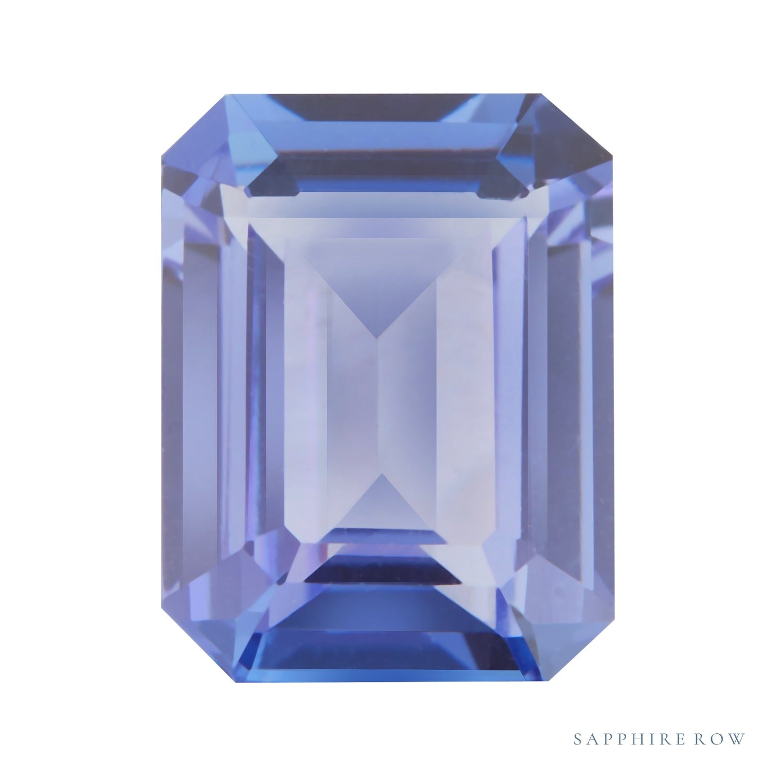 8x6 mm natural purple tanzanite, emerald cut | Sapphire Row · cut4 · cut5