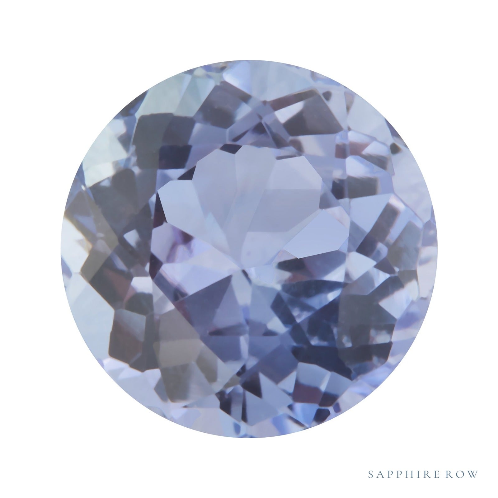 5.5 mm Round Natural Purple Tanzanite – Faceted Cut – A Quality — Sapphire Row · cut4
