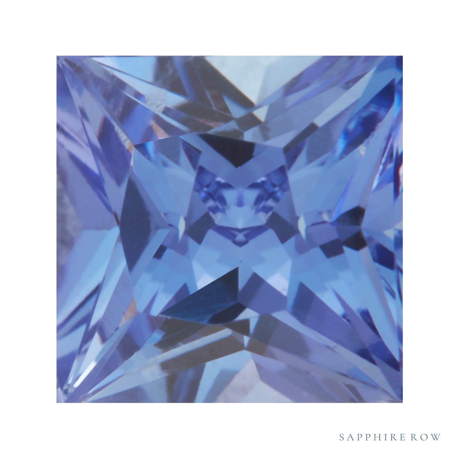 5 mm Square Natural Purple Tanzanite – Princess-Cut – AA Quality — Sapphire Row · cut4