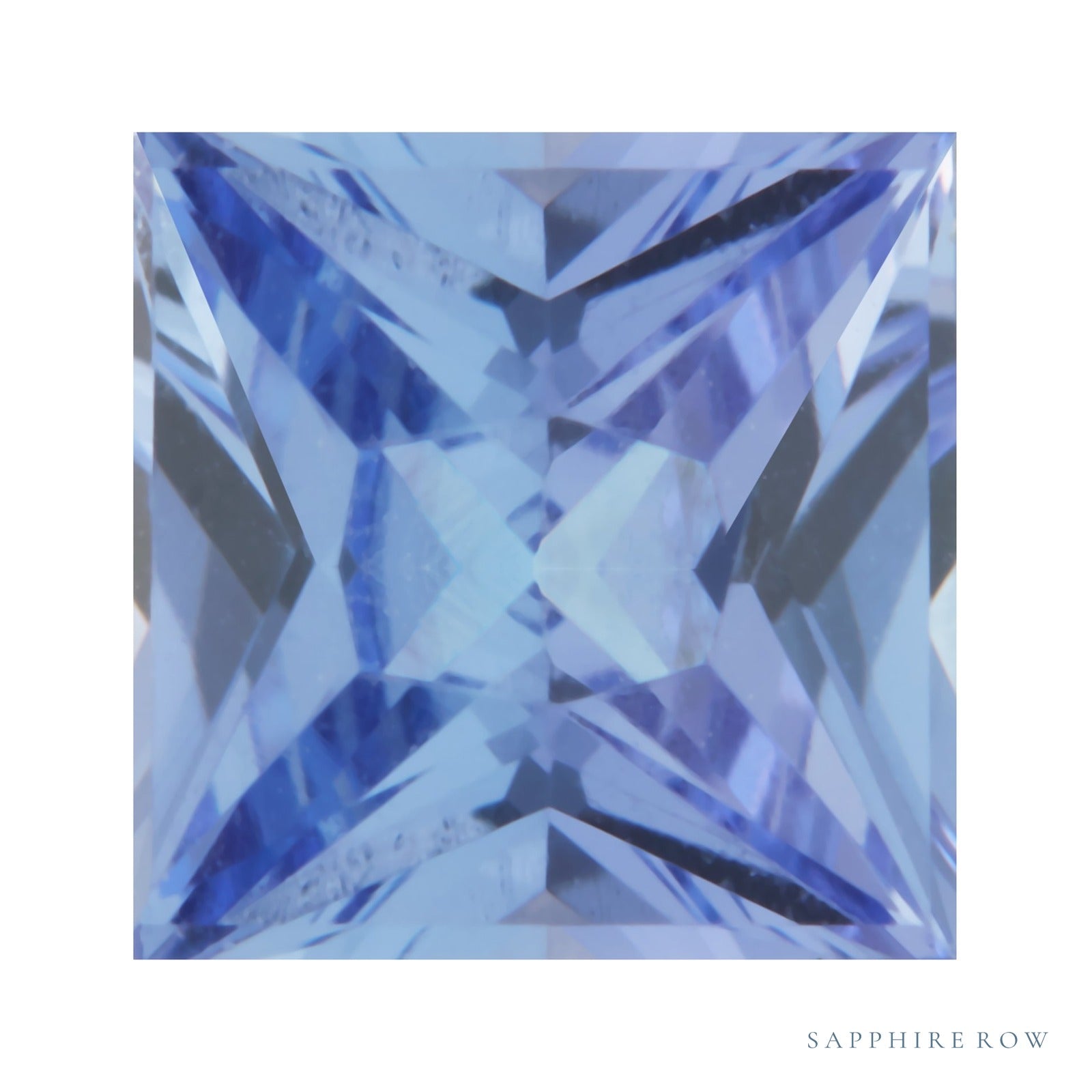 4.5 mm natural purple tanzanite, square cut | Sapphire Row · cut4