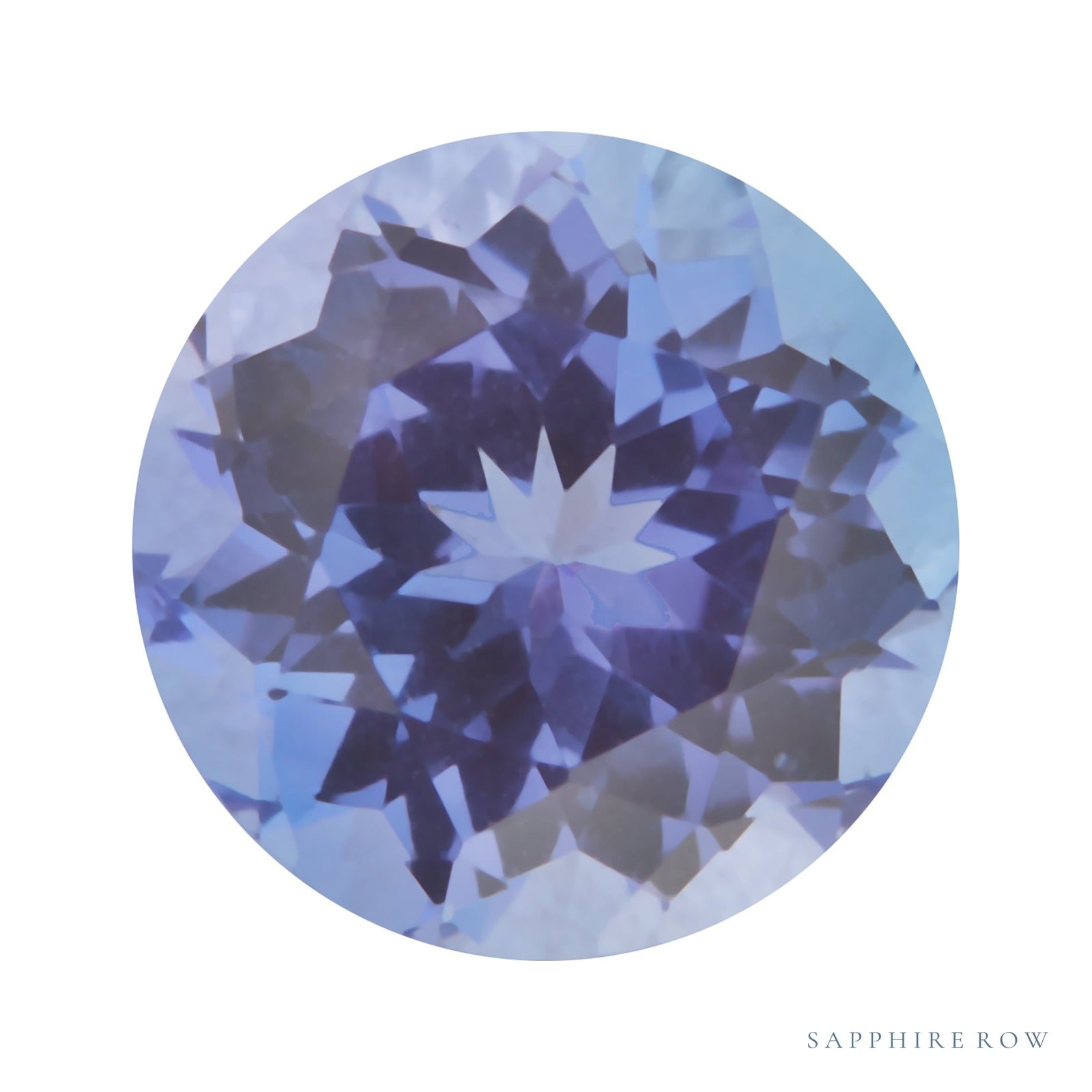 6 mm natural purple tanzanite, round cut | Sapphire Row · cut4 · cut5