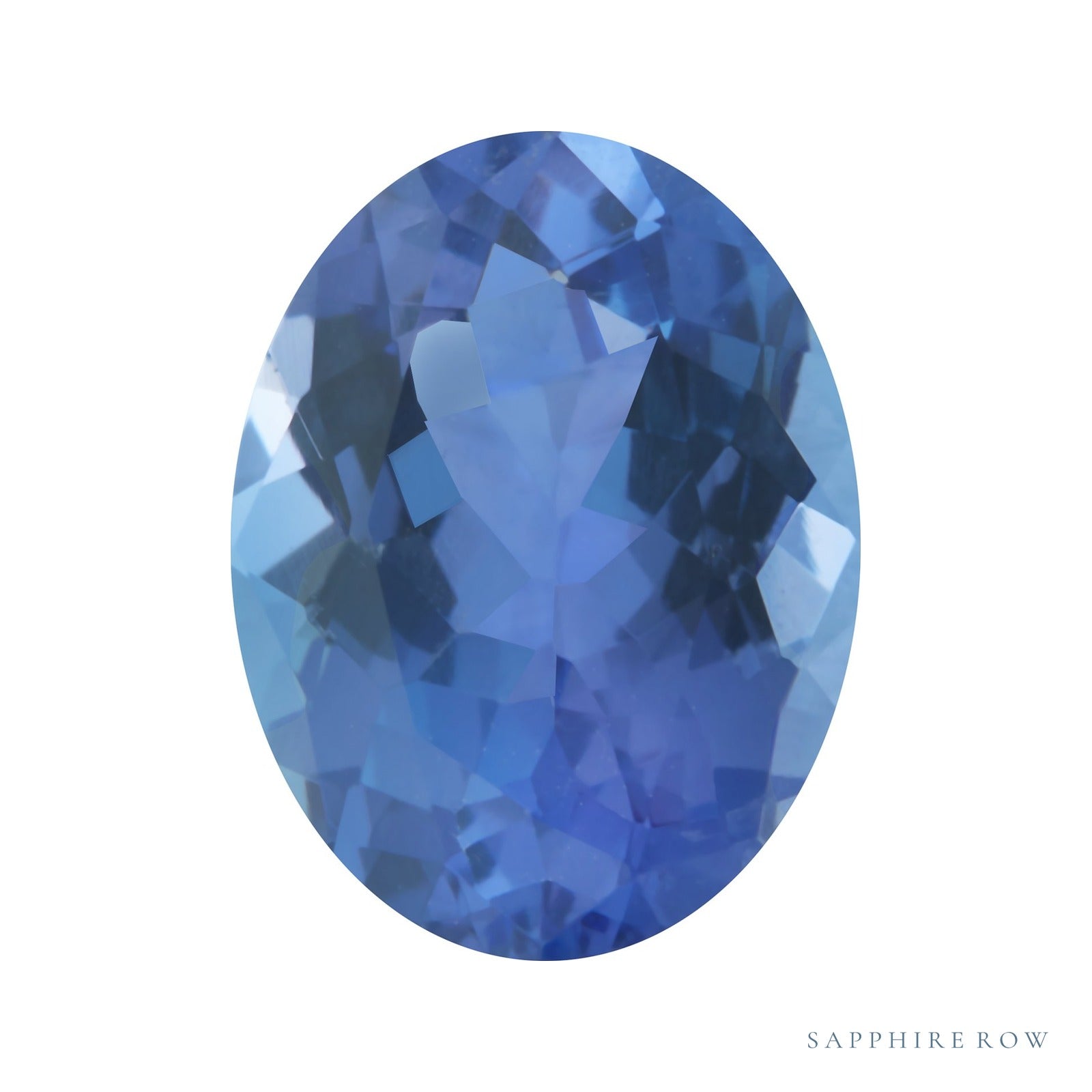 8x6 mm natural purple tanzanite, oval cut | Sapphire Row · cut4 · cut5