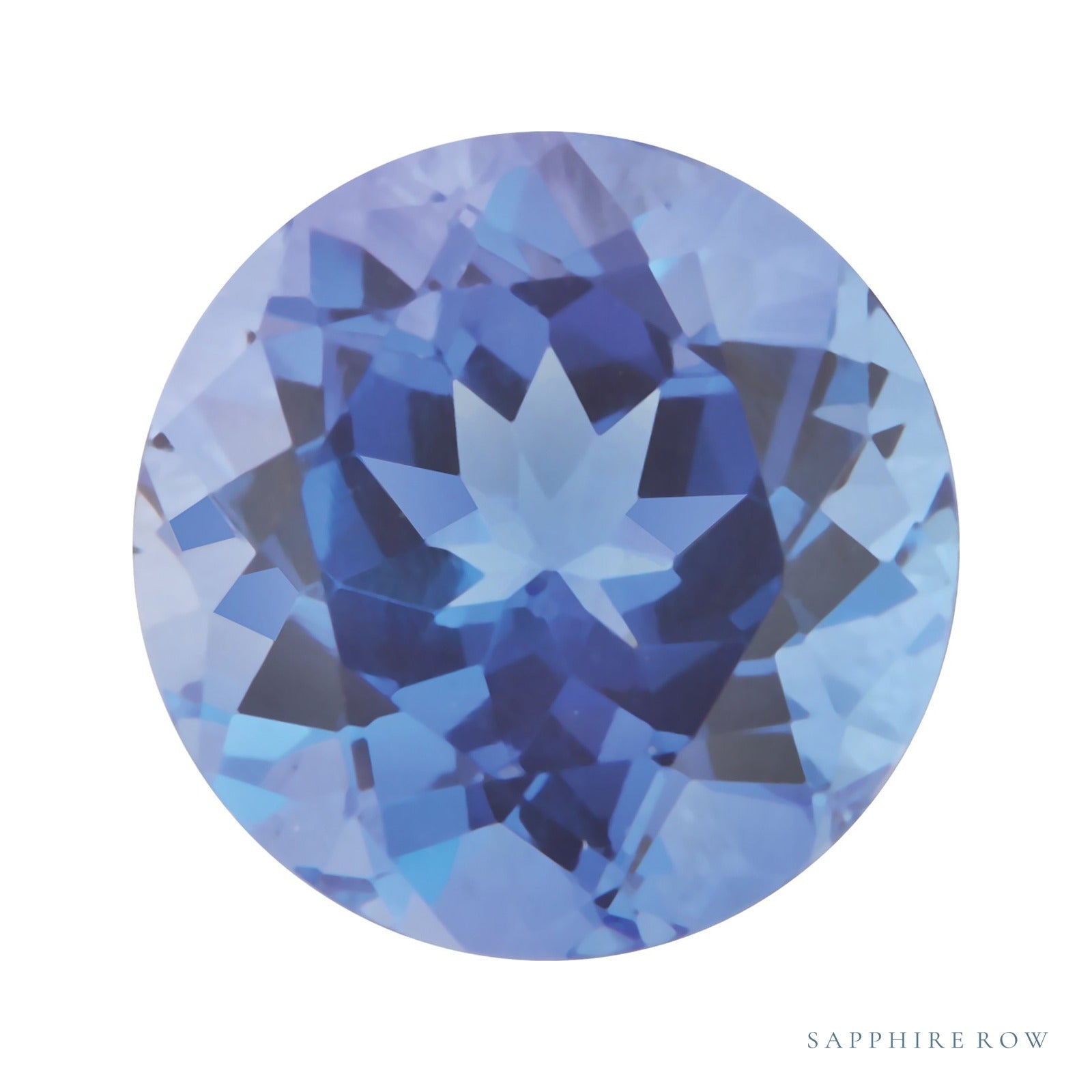 5.5 mm natural purple tanzanite, round cut | Sapphire Row · cut4 · cut5