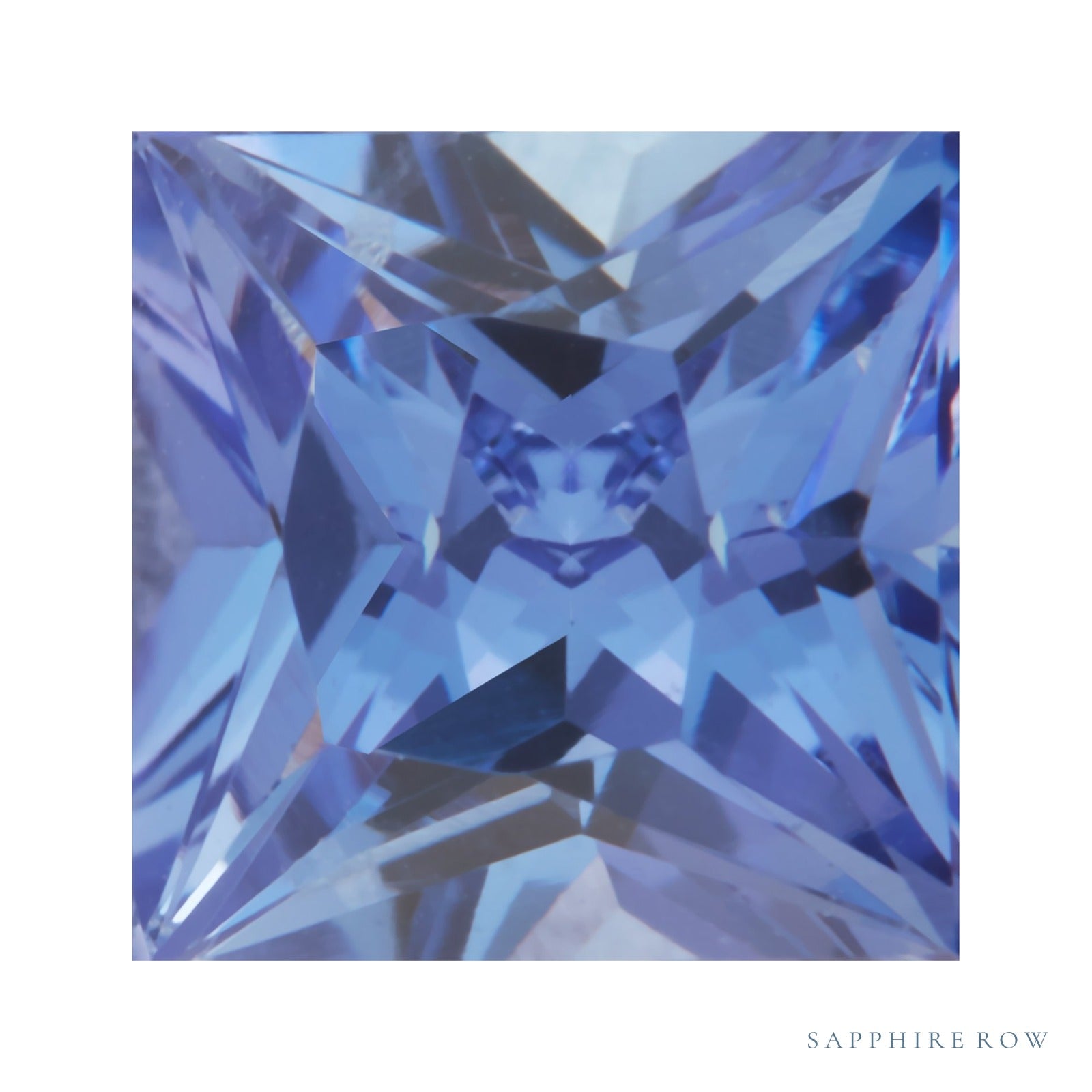 5.5 mm natural purple tanzanite, square cut | Sapphire Row · cut4 · cut5