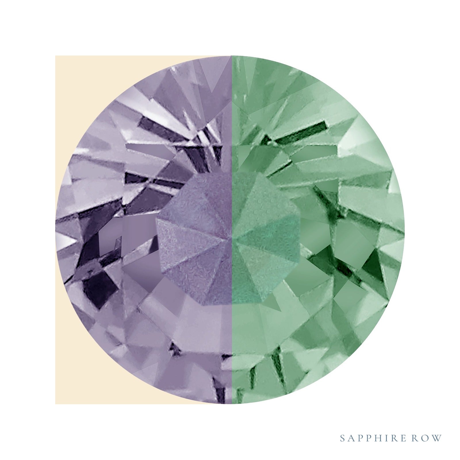 4 mm natural color change alexandrite, round cut | Sapphire Row · cut4 · cut5