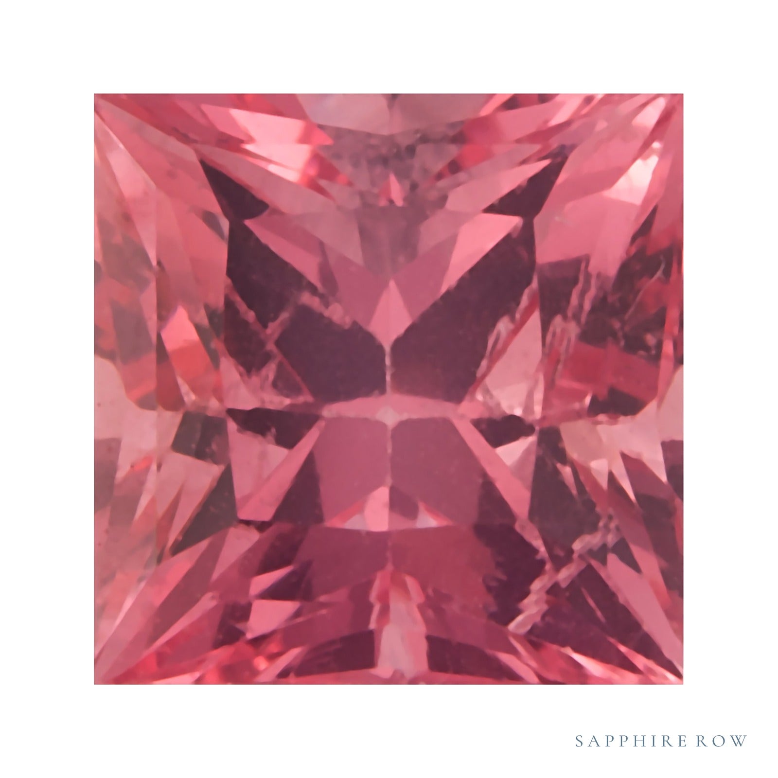 4 mm natural pink spinel, square cut | Sapphire Row · cut4 · cut5